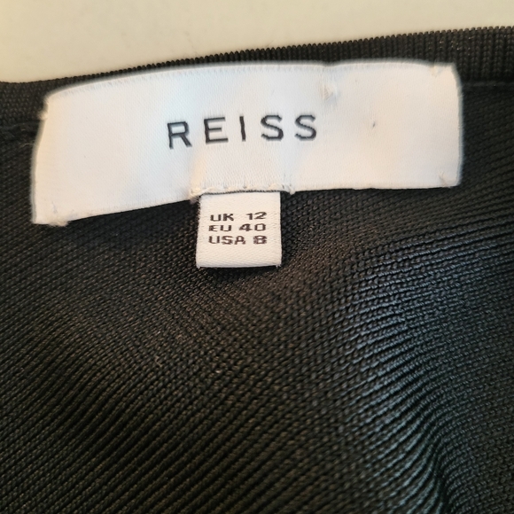 Reiss Jaquard print textured knit dress US 10 - Picture 4 of 16